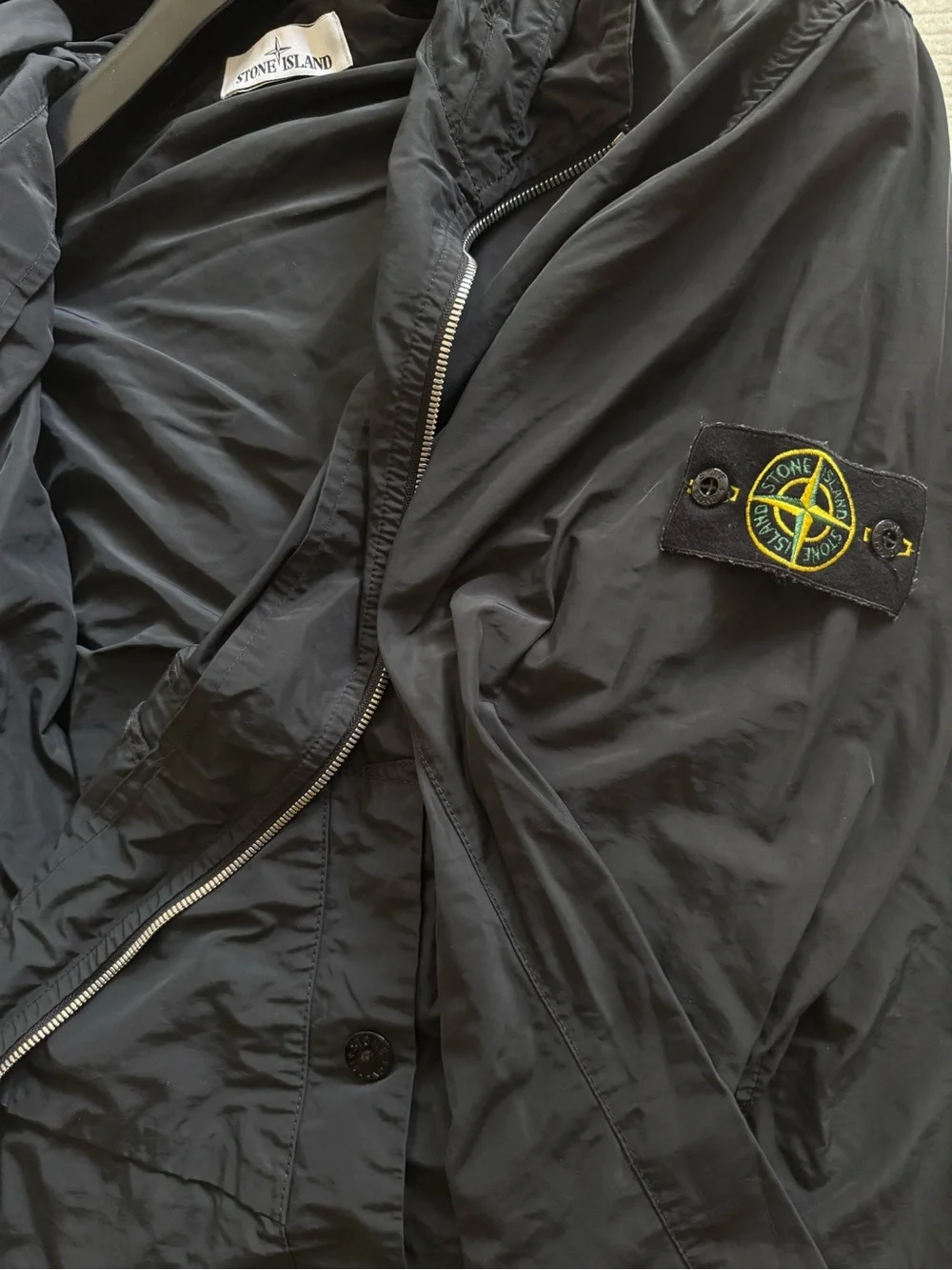 Stone Island Black Hooded Jacket